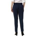 Smarty Pants Women's Cotton Lycra Ankle Length Blue Formal Trouser-SMPT-887B-S