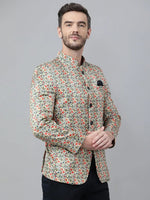 Hangup Men Standard Printed Men Formalwear-D149_5Button_Blazer