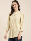 Women Beige Floral Straight Kurti-NJ-3642299-Beige