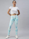 Women's Blue Tie Dye Track Pants-AF-1770-Bluegreen