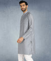 Hangup Men Standard Striped Men's Indian Wear-ST1111293_Grey_Lkurta