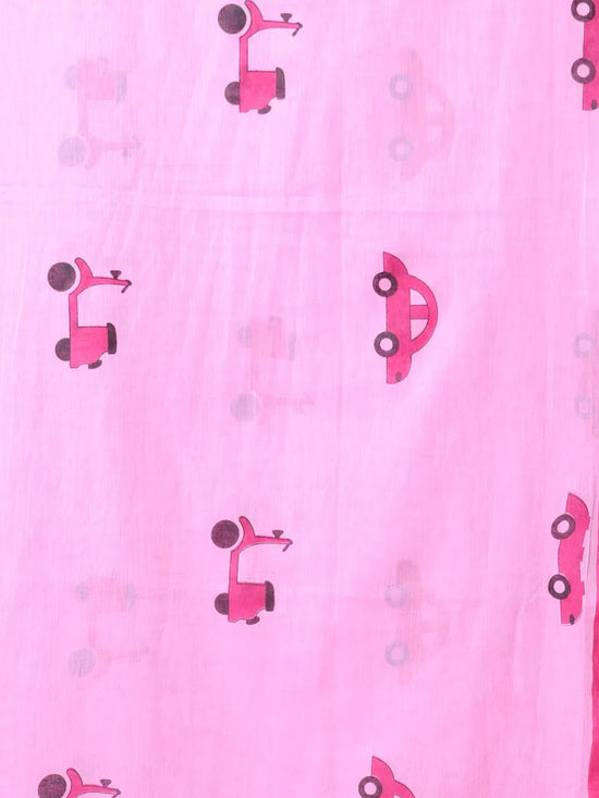 Pink Bengali Style Mulmul Cotton Soft Saree-MA62MCT33750036