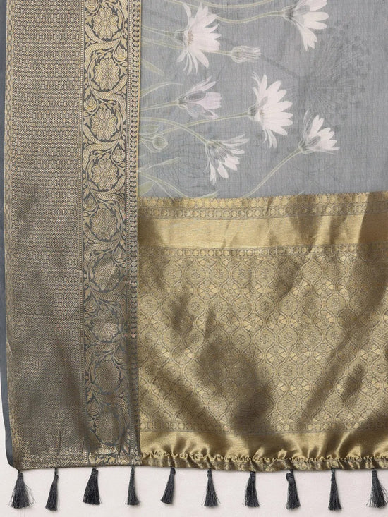 Blossom Allure Wonder Saree-SZ-DGUMA-GY-2153