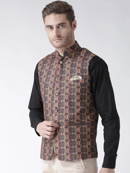 Hangup Men Standard Printed Men's Indian Wear-27APrintedNehru