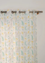 Winged Skies 100% cotton floral curtain for kids room, living room & bed room - Room darkening - Pack of 1-230422113