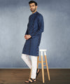 Hangup Men Standard Printed Men's Indian Wear-ST1111287_Navy_Lkurta