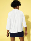 Veni Vidi Vici Off White Drop Shoulder Boxy Top