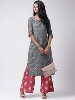 Hangup Women Standard Printed Indian Ethnic Set-W3_2PcKurtaSet