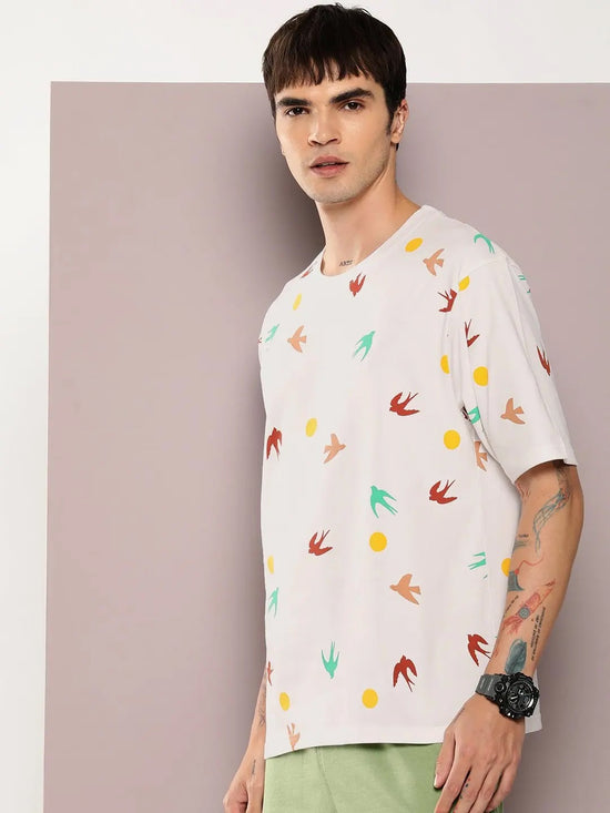 Dillinger Off White Graphic Oversized T-shirt-DLMOV259HWHT-S