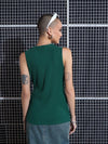 Women Emerald Rib Front Wrap Top