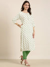 Women Cream Paisley Straight Kurta-NJ-3621299-Cream