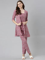 Women Mauve Printed Co-Ords-AE-15901-Mauve