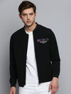 Men Black Solid Casual Jacket-STCW-J-20-Black