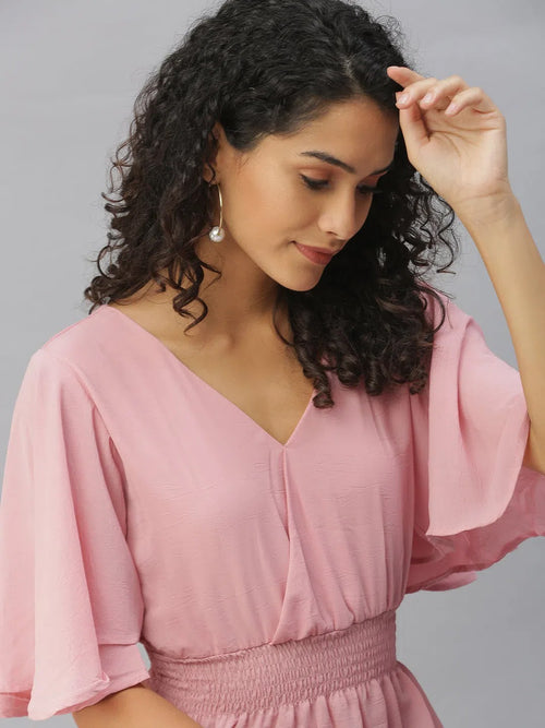 Women's Purple Solid Tops-AE-10307-Mauve