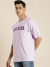 Dillinger Lavender Typographic Oversized T-shirt