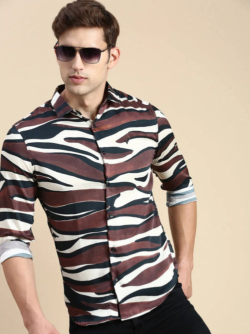 Men Multi Printed Casual Shirt-JORDANPRINT-4901-Multi