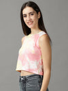 Women's Multi Tie Dye Crop Top-AE-10486-3-Multi