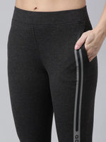 Women Solid Slim Fit Grey Track Pant-AF-1899-Grey