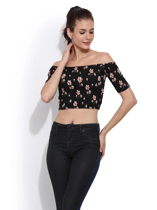 Printed Crop Top