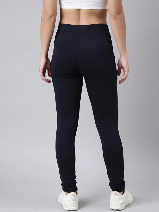 Women Solid Slim Fit Navy Blue Track Pant-AF-1612-Navyblue