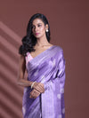 Violet Silk Soft Saree With Paisley Print-MA60BSL01400050