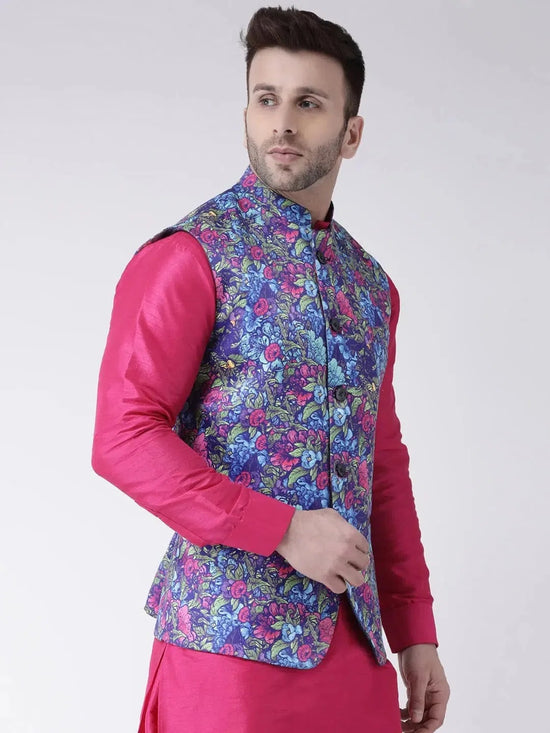 Hangup Men Standard Printed Men's Indian Wear-113APrintedNehru