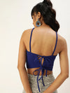 Veni Vidi Vici Royal Blue Tie Back Top