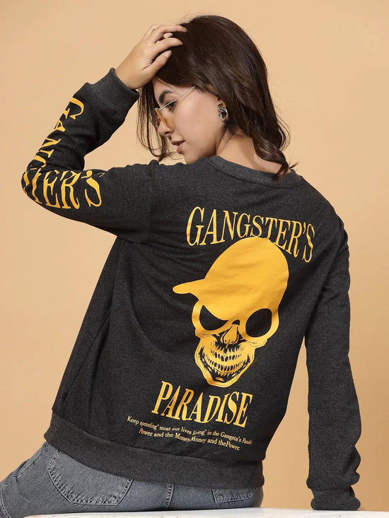 Rigo Women Gangster Paradise Oversized Sweatshirt-WSW060-1113-L