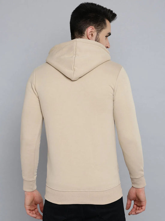 Men Beige Solid Sweatshirt-SCAW-24-Beige