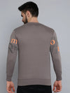 Men Grey Solid Sweatshirt-SCAW-26-Grey