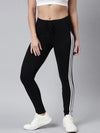 Women Solid Slim Fit Black Track Pant-AF-1612-Black