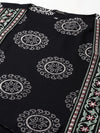 Women Black Embellished A-Line Kurta-GW-3127-Black