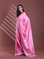 Pink Silk Soft Saree With Texture Print-MA60BSL01400059