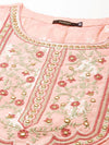 Women's Peach Printed Kurta Set-GW-3439-Peach