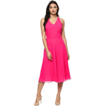 Backless tie up Dress in Pink