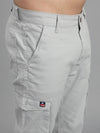 Solid Cargo Pants with 6 pockets-Grey-HC3012-30