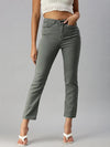 Women's Grey Solid Straight Fit Denim Jeans-IM-9795A-Grey