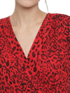 Red Animal Print Dress