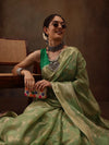 Subtle Aura Drape Saree-SZ-DIYA-GN-2216