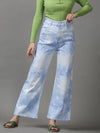 Women's Blue Solid Fit Denim Jeans-GZ-5039-Blue