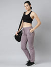 Women Solid Slim Fit Lavender Track Pant-AF-2190-Lavender