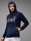 Men Blue Solid Sweatshirt-OD-7036-Navyblue