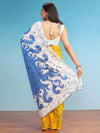 Saree Mall Women's Cotton Blue Printed Designer Saree With Blouse Piece-MINAXI4904