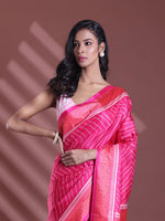 Pink Bandhani Print Silk Soft Saree-MA60BSL01400029