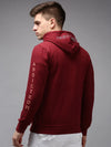 Men Red Solid Sweatshirt-OD-6039-Burgundy