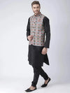 Hangup Men Standard Printed Men's Indian Wear-60APrintedNehru