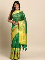 Ornate Craftsmanship Saree-SZ-IRA-GN-1575