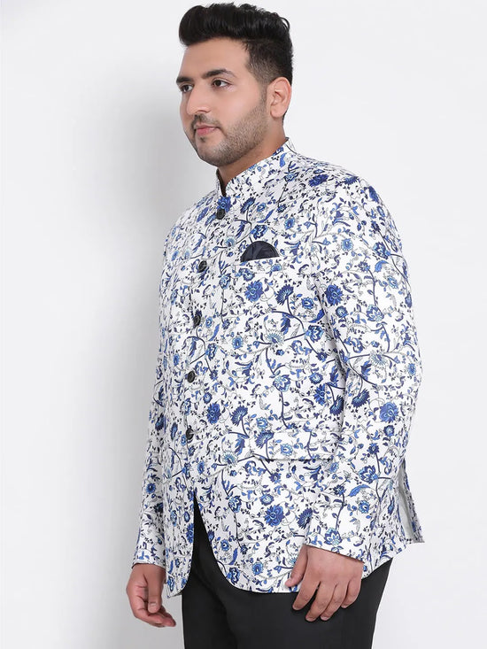 Hangup Men Standard Printed Men Formalwear-D60_5Button1_Blazer