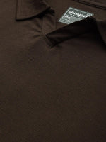 Dillinger Brown Solid Regular Polo T-shirt