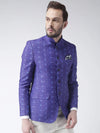 Hangup Men Standard Printed Men Formalwear-D395ButtonBlazer